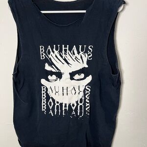 Black Bauhaus Graphic Tank Top